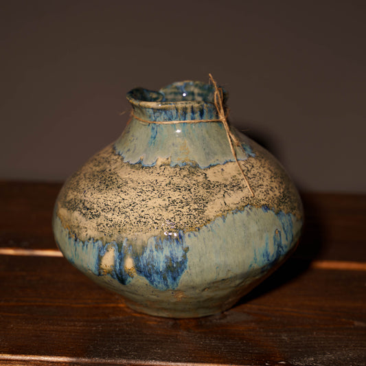 Wazon ceramiczny ręcznie wykonany – „Błękitna Ziemia”