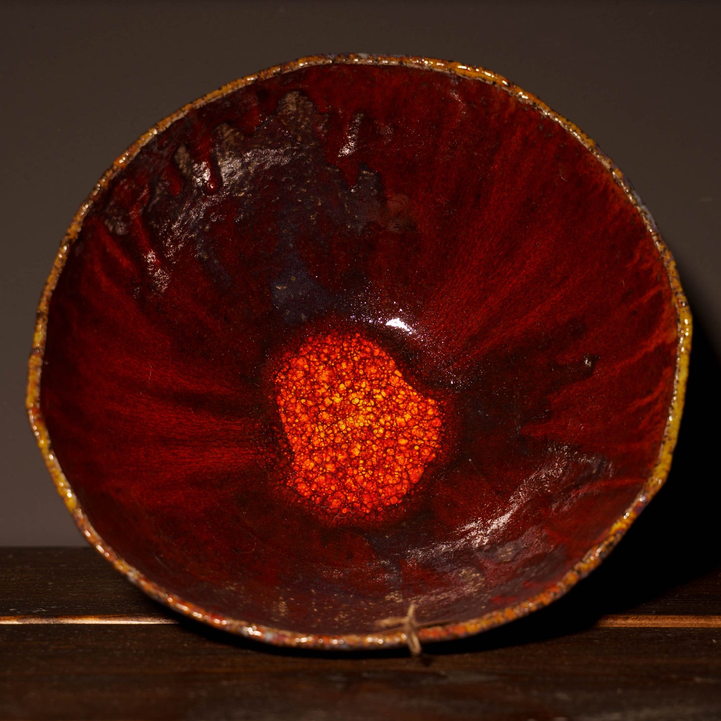 Miska ceramiczna – czerwone szkliwo