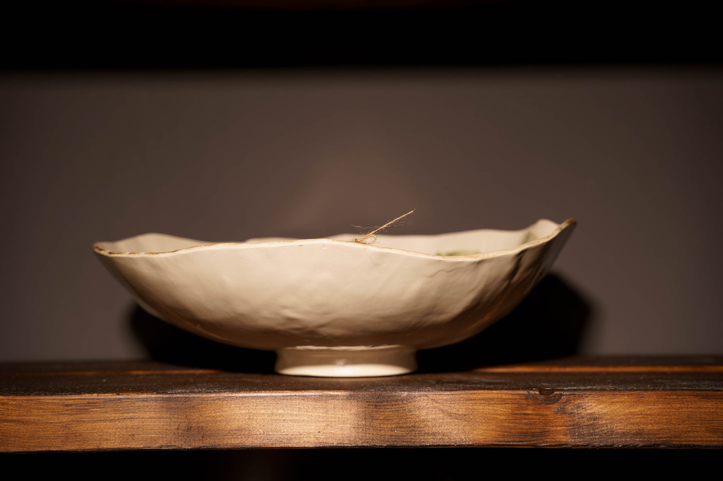 Miska ceramiczna z odciskami botanicznymi