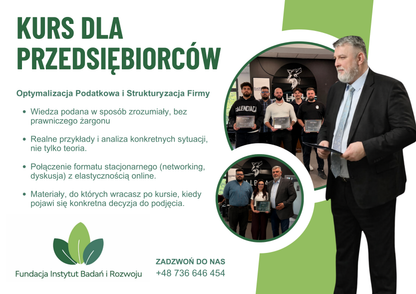 Optymalizacja Podatkowa i Strukturyzacja Firmy — Kurs dla Przedsiębiorców