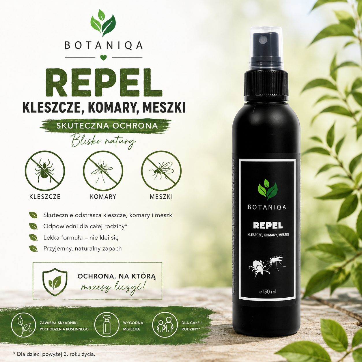 BOTANIQA REPEL – naturalny odstraszacz owadów 150 ml